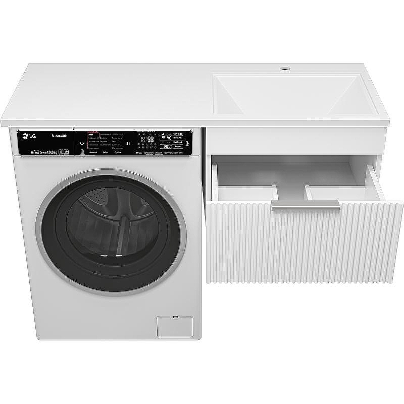 Тумба под раковину Brevita Enfida 120 ENF-09060-011Я подвесная Белая матовая, купить, цена, заказать, магазин, доставка, скидка, промокод, купить, цена, заказать, магазин, доставка, скидка, промокод