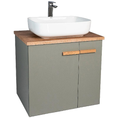 Тумба под раковину VIANT Мюнхен 60 VMUN60NH-T2STP подвесная Хаки
