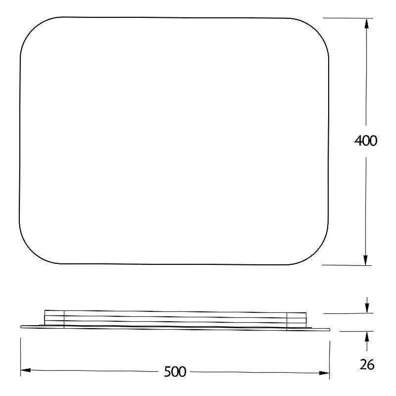 Зеркало Defesto Opti 50x40 DF 2801SH с подсветкой 15W-4500К/Сенсорный выключатель/Нейтральный белый свет, купить, цена, заказать, магазин, доставка, скидка, промокод, купить, цена, заказать, магазин, доставка, скидка, промокод