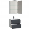 Комплект мебели для ванной Aquanet Алвита 60 184576 подвесной Серый антрацит, купить, цена, заказать, магазин, доставка, скидка, промокод, купить, цена, заказать, магазин, доставка, скидка, промокод