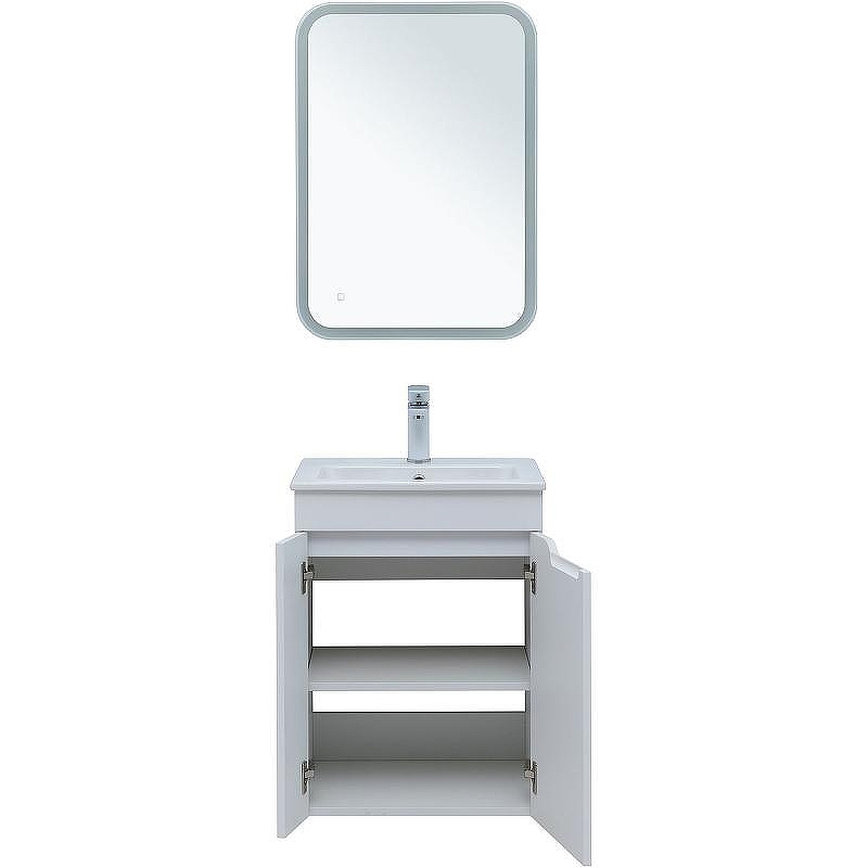 Тумба под раковину Aquanet Практика 50 330451 подвесная Белая матовая, купить, цена, заказать, магазин, доставка, скидка, промокод, купить, цена, заказать, магазин, доставка, скидка, промокод