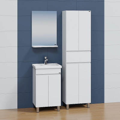 Шкаф пенал СанТа Марс 50 Белый