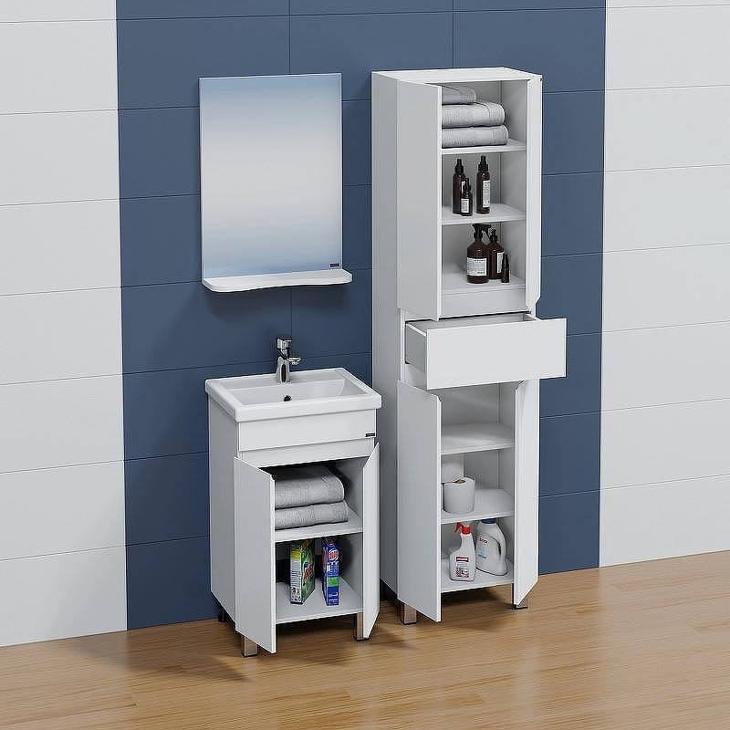 Шкаф пенал СанТа Марс 50 Белый, купить, цена, заказать, магазин, доставка, скидка, промокод, купить, цена, заказать, магазин, доставка, скидка, промокод