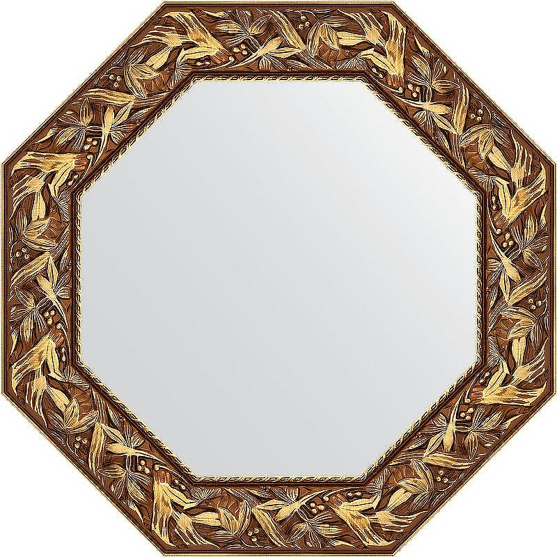 Зеркало Evoform Octagon 69х69 BY 3830 в багетной раме - Византия золото 99, купить, цена, заказать, магазин, доставка, скидка, промокод, купить, цена, заказать, магазин, доставка, скидка, промокод