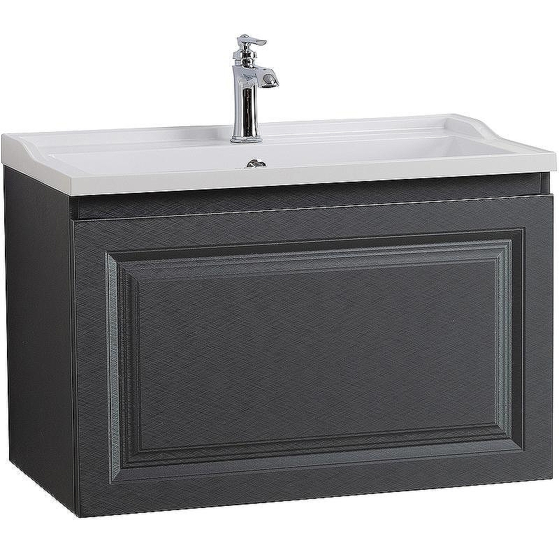 Тумба под раковину Cezares Giubileo 80 GIUBILEO-N-80-1C-SO-TIT-P подвесная Титан, купить, цена, заказать, магазин, доставка, скидка, промокод, купить, цена, заказать, магазин, доставка, скидка, промокод