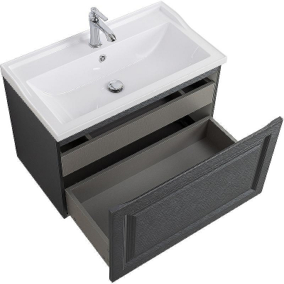 Тумба под раковину Cezares Giubileo 80 GIUBILEO-N-80-1C-SO-TIT-P подвесная Титан