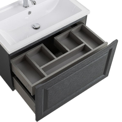 Тумба под раковину Cezares Giubileo 80 GIUBILEO-N-80-1C-SO-TIT-P подвесная Титан