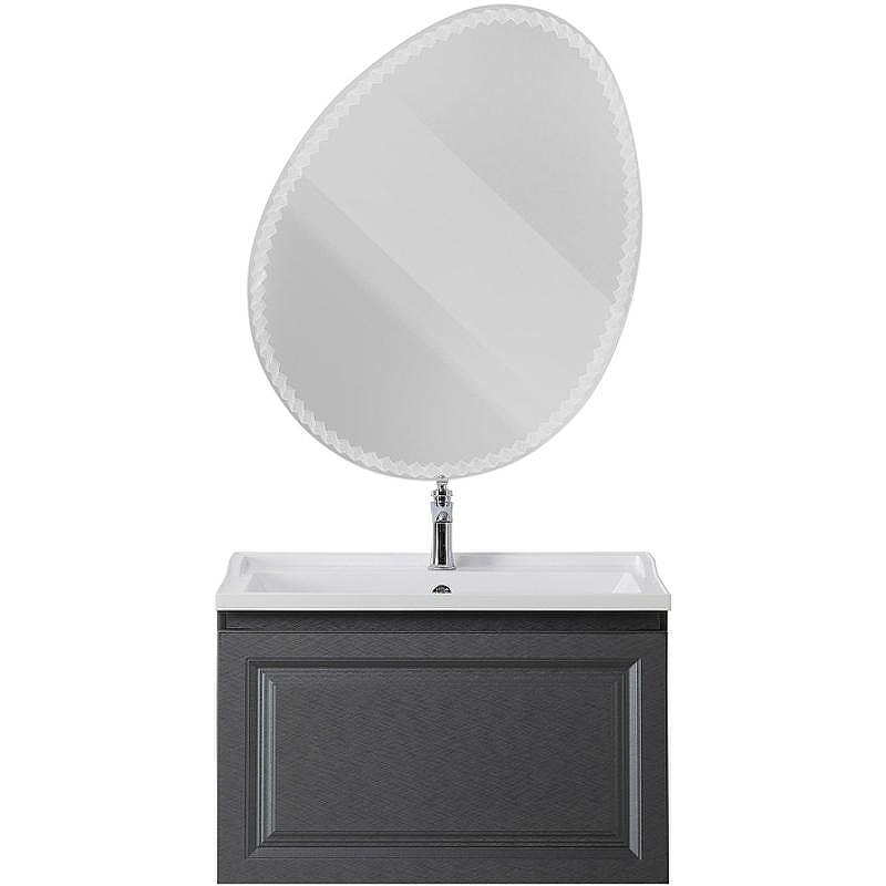 Тумба под раковину Cezares Giubileo 80 GIUBILEO-N-80-1C-SO-TIT-P подвесная Титан, купить, цена, заказать, магазин, доставка, скидка, промокод, купить, цена, заказать, магазин, доставка, скидка, промокод