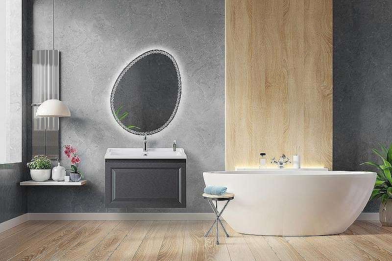 Тумба под раковину Cezares Giubileo 80 GIUBILEO-N-80-1C-SO-TIT-P подвесная Титан, купить, цена, заказать, магазин, доставка, скидка, промокод, купить, цена, заказать, магазин, доставка, скидка, промокод