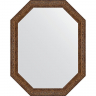 Зеркало Evoform Octagon 55x70 BY 7030 в багетной раме - Виньетка состаренная бронза 56, купить, цена, заказать, магазин, доставка, скидка, промокод, купить, цена, заказать, магазин, доставка, скидка, промокод