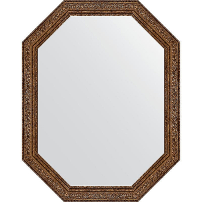 Зеркало Evoform Octagon 55x70 BY 7030 в багетной раме - Виньетка состаренная бронза 56