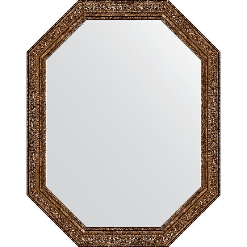 Зеркало Evoform Octagon 55x70 BY 7030 в багетной раме - Виньетка состаренная бронза 56, купить, цена, заказать, магазин, доставка, скидка, промокод, купить, цена, заказать, магазин, доставка, скидка, промокод