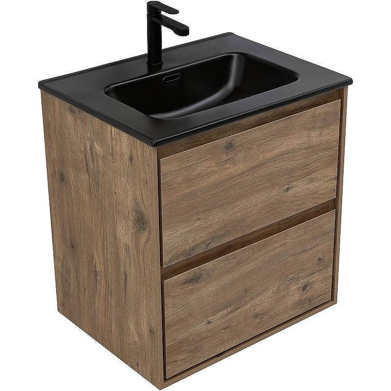 Тумба под раковину Aquanet Милан 60 336377 подвесная Дуб рустикальный, купить, цена, заказать, магазин, доставка, скидка, промокод, купить, цена, заказать, магазин, доставка, скидка, промокод