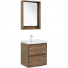 Тумба под раковину Aquanet Милан 60 336377 подвесная Дуб рустикальный, купить, цена, заказать, магазин, доставка, скидка, промокод, купить, цена, заказать, магазин, доставка, скидка, промокод