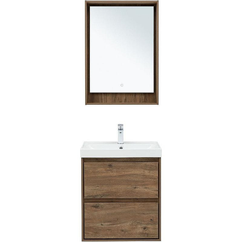 Тумба под раковину Aquanet Милан 60 336377 подвесная Дуб рустикальный, купить, цена, заказать, магазин, доставка, скидка, промокод, купить, цена, заказать, магазин, доставка, скидка, промокод