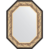 Зеркало Evoform Polygon 80х60 BY 7241 в багетной раме - Барокко золото 106, купить, цена, заказать, магазин, доставка, скидка, промокод, купить, цена, заказать, магазин, доставка, скидка, промокод