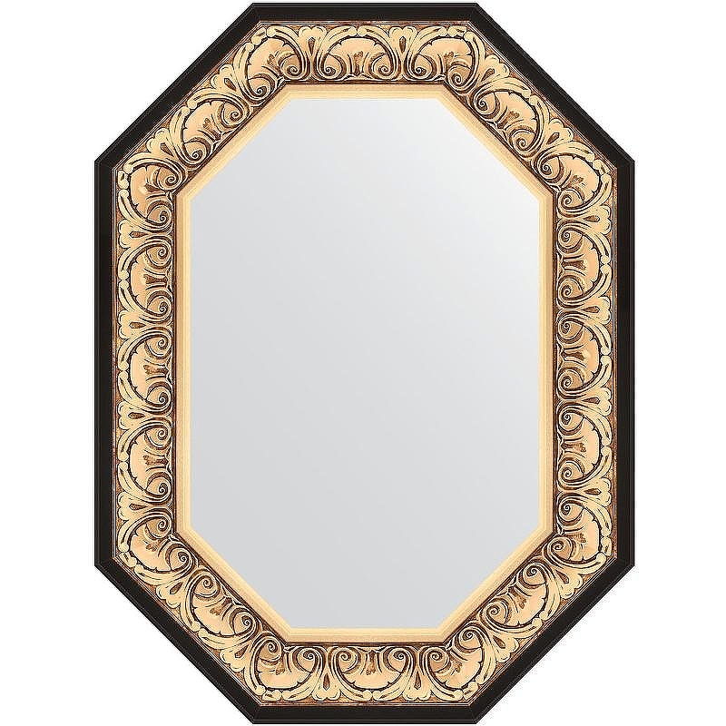 Зеркало Evoform Polygon 80х60 BY 7241 в багетной раме - Барокко золото 106, купить, цена, заказать, магазин, доставка, скидка, промокод, купить, цена, заказать, магазин, доставка, скидка, промокод
