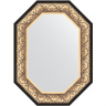 Зеркало Evoform Polygon 80х60 BY 7241 в багетной раме - Барокко золото 106, купить, цена, заказать, магазин, доставка, скидка, промокод, купить, цена, заказать, магазин, доставка, скидка, промокод