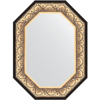 Зеркало Evoform Polygon 80х60 BY 7241 в багетной раме - Барокко золото 106