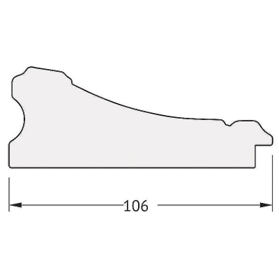 Зеркало Evoform Polygon 80х60 BY 7241 в багетной раме - Барокко золото 106