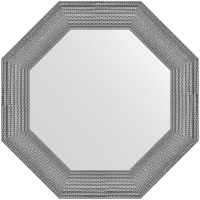 Зеркало Evoform Octagon 61x61 BY 7404 в багетной раме - Серебряная кольчуга 88, купить, цена, заказать, магазин, доставка, скидка, промокод, купить, цена, заказать, магазин, доставка, скидка, промокод