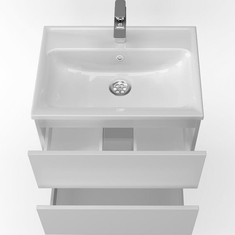 Тумба с раковиной Marka One Elena 60П У96879 подвесная Белый глянец, купить, цена, заказать, магазин, доставка, скидка, промокод, купить, цена, заказать, магазин, доставка, скидка, промокод