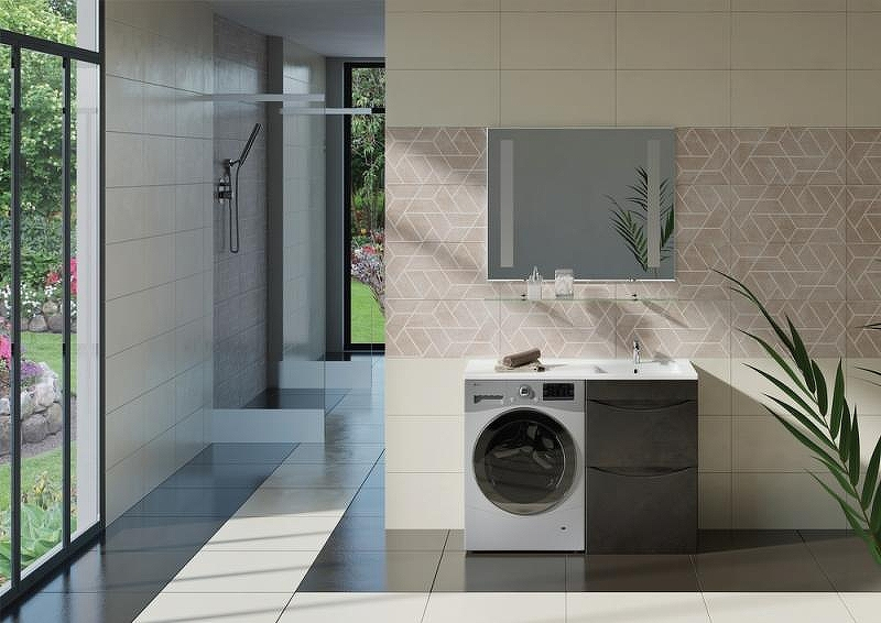 Тумба под раковину Bellezza Олиссия 120 4639419110428 Серая, купить, цена, заказать, магазин, доставка, скидка, промокод, купить, цена, заказать, магазин, доставка, скидка, промокод