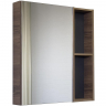Зеркальный шкаф Comforty Дуэт 75 00-00017204 Дуб темно-коричневый, купить, цена, заказать, магазин, доставка, скидка, промокод, купить, цена, заказать, магазин, доставка, скидка, промокод