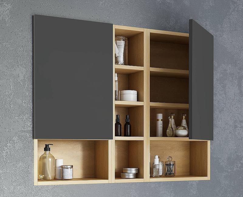 Подвесной шкаф Excellent Tuto 40 R MLEX.0107.400.BLGR Черный Дуб, купить, цена, заказать, магазин, доставка, скидка, промокод, купить, цена, заказать, магазин, доставка, скидка, промокод