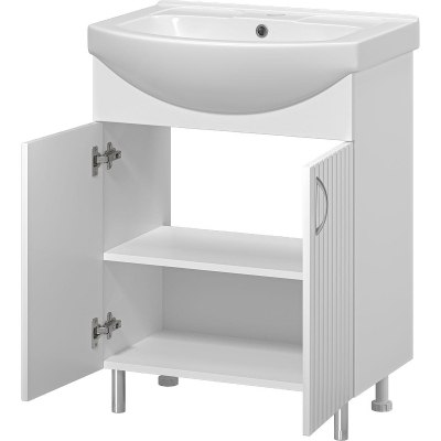 Тумба с раковиной Misty Изео 65 УТ000015761 Белая