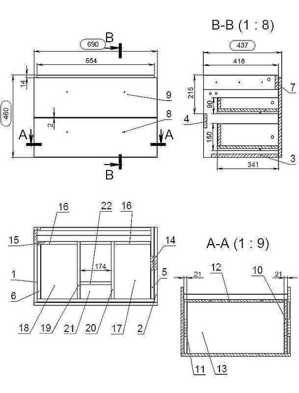 Тумба под раковину Cersanit Lara 70 64136 (63415) подвесная Орех, купить, цена, заказать, магазин, доставка, скидка, промокод, купить, цена, заказать, магазин, доставка, скидка, промокод