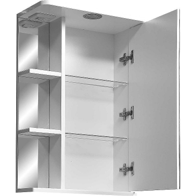 Зеркальный шкаф Stella Polar Концепт Нелея 55/С R SP-00000043 с подсветкой Белый