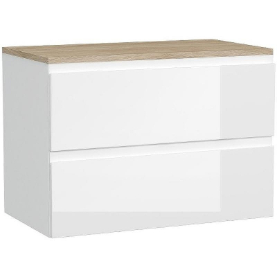 Тумба под раковину Cersanit Moduo 80 SB-SZ-MOD80-BL/Wh подвесная Белая