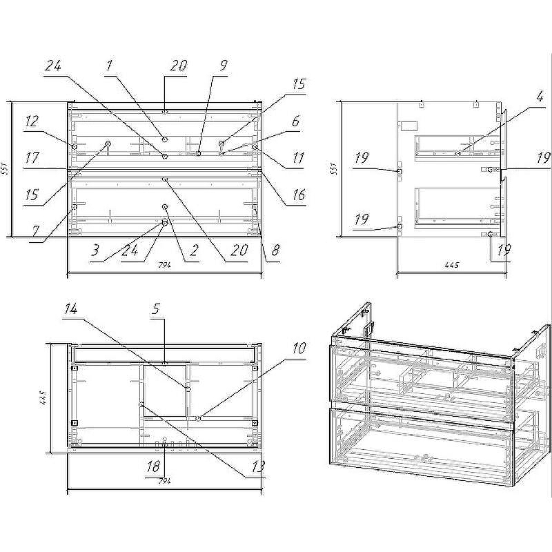 Тумба под раковину Cersanit Moduo 80 SB-SZ-MOD80-BL/Wh подвесная Белая, купить, цена, заказать, магазин, доставка, скидка, промокод, купить, цена, заказать, магазин, доставка, скидка, промокод