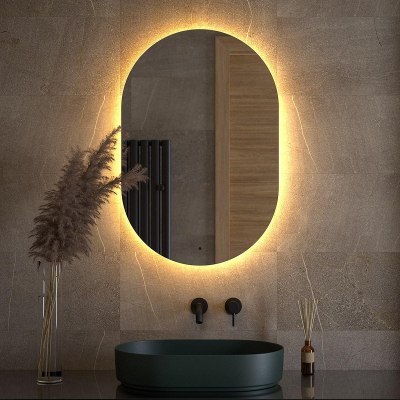 Зеркало Defesto Opti 60х90 DF 2915R с подсветкой 25W-3000K/ИК - выключатель/Теплый белый свет