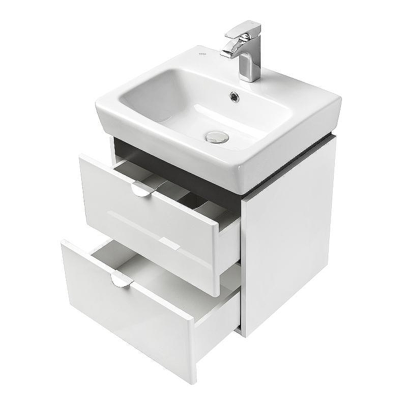 Тумба под раковину Aquaton Скай 50 1A238001SY010 подвесная Белый, купить, цена, заказать, магазин, доставка, скидка, промокод, купить, цена, заказать, магазин, доставка, скидка, промокод