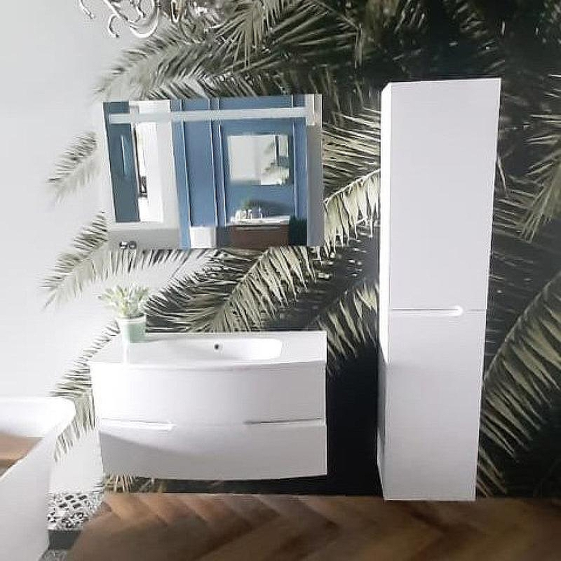 Шкаф пенал Jacob Delafon Nona 40 EB1983RRU-G1C подвесной Белый глянцевый, купить, цена, заказать, магазин, доставка, скидка, промокод, купить, цена, заказать, магазин, доставка, скидка, промокод