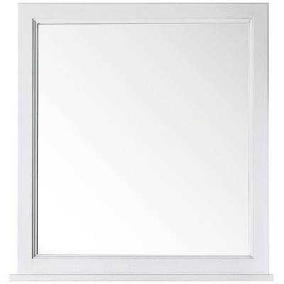 Комплект мебели для ванной ASB-Woodline Гранда 85 Белый с патиной Серебро