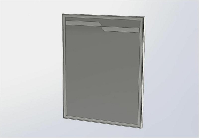 Зеркало Aquanet Модена 75 198492 с подсветкой Белое