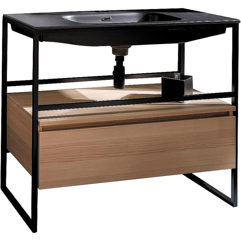 Консоль под раковину Boheme Armadi Art Loft 100 893-100 Черная, купить, цена, заказать, магазин, доставка, скидка, промокод, купить, цена, заказать, магазин, доставка, скидка, промокод