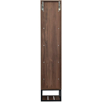 Шкаф пенал Comforty Порто 35 00-00009982 подвесной Дуб темно-коричневый