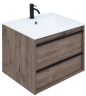 Тумба с раковиной Aquanet Lino 60 271944 подвесная Дуб Веллингтон, купить, цена, заказать, магазин, доставка, скидка, промокод, купить, цена, заказать, магазин, доставка, скидка, промокод
