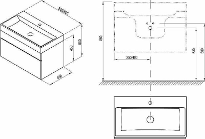 Тумба под раковину Ravak SD Natural 80 X000001052 подвесная Белая глянцевая