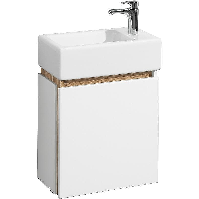 Тумба под раковину Aquaton Эклипс М 45 L 1A172801EK49L подвесная Белый Эбони светлый, купить, цена, заказать, магазин, доставка, скидка, промокод, купить, цена, заказать, магазин, доставка, скидка, промокод