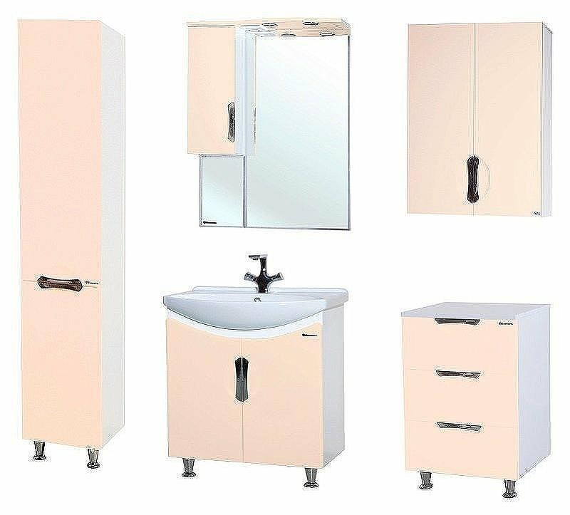 Шкаф пенал Bellezza Лагуна 35 L 4622107002075 Бежевый Белый, купить, цена, заказать, магазин, доставка, скидка, промокод, купить, цена, заказать, магазин, доставка, скидка, промокод