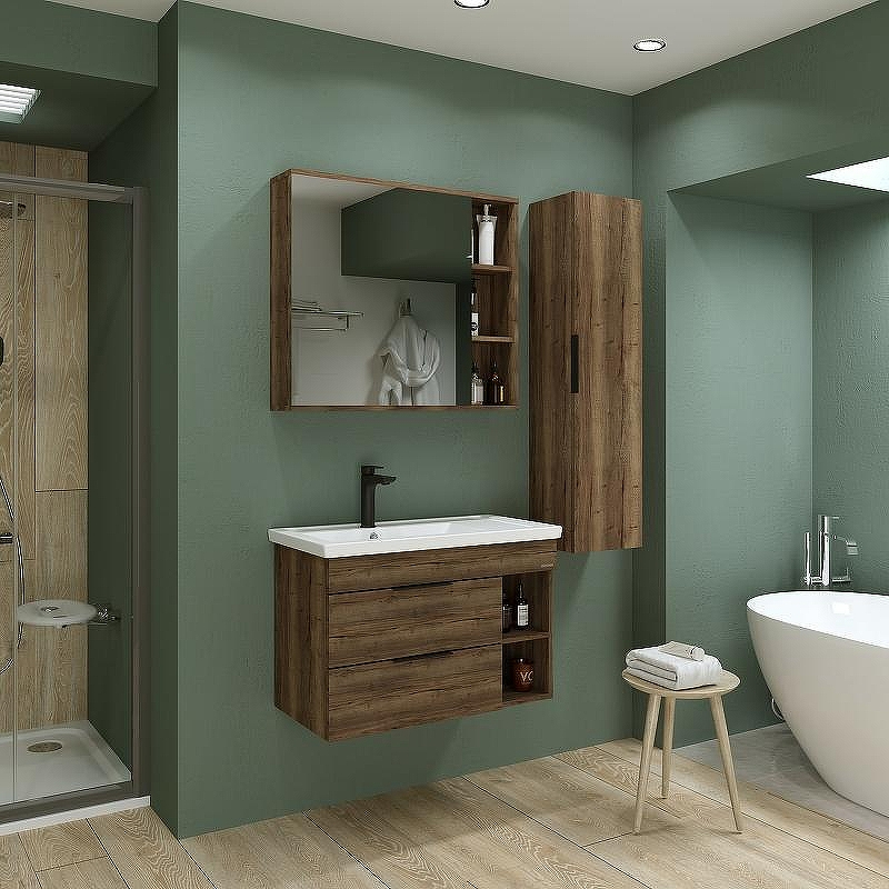 Зеркальный шкаф Grossman Форта 80 2080022 Темный дуб галифакс, купить, цена, заказать, магазин, доставка, скидка, промокод, купить, цена, заказать, магазин, доставка, скидка, промокод