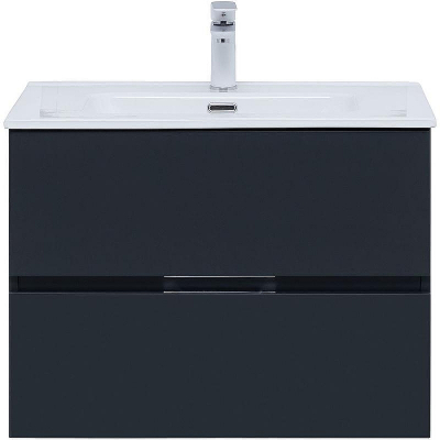 Тумба под раковину Aquanet Алвита New 70 303908 подвесная Антрацит