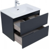 Тумба под раковину Aquanet Алвита New 70 303908 подвесная Антрацит, купить, цена, заказать, магазин, доставка, скидка, промокод, купить, цена, заказать, магазин, доставка, скидка, промокод