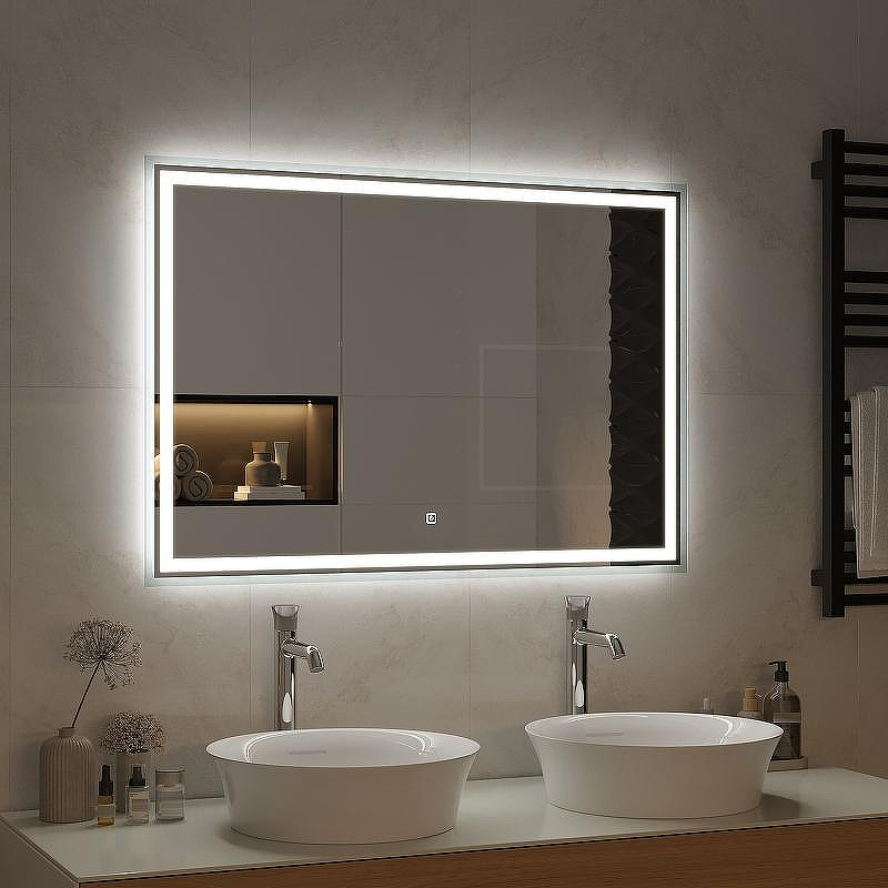 Зеркало Континент Fancy 1000x700 ЗЛП879 с подсветкой с сенсорным выключателем, купить, цена, заказать, магазин, доставка, скидка, промокод, купить, цена, заказать, магазин, доставка, скидка, промокод