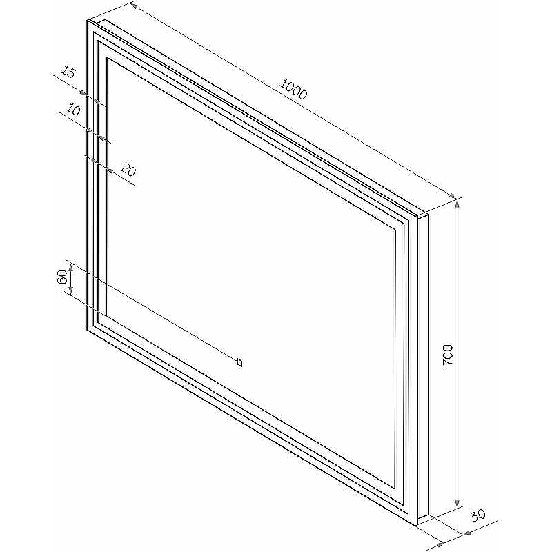 Зеркало Континент Fancy 1000x700 ЗЛП879 с подсветкой с сенсорным выключателем, купить, цена, заказать, магазин, доставка, скидка, промокод, купить, цена, заказать, магазин, доставка, скидка, промокод